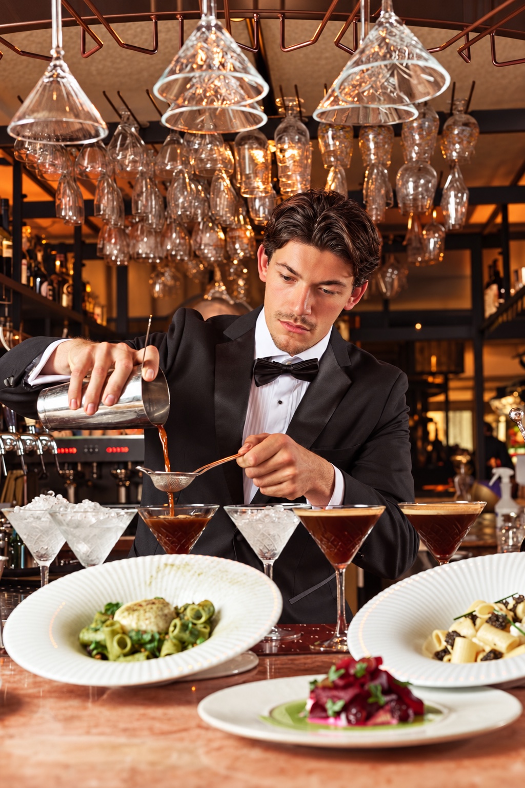 Gastvrije bediening met cocktails en gerechten bij Cin Cin